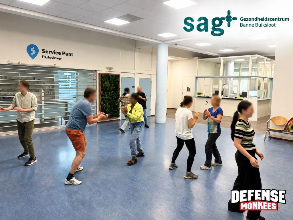 Workshop zelfverdediging bij SAG Banne Buiksloot op locatie